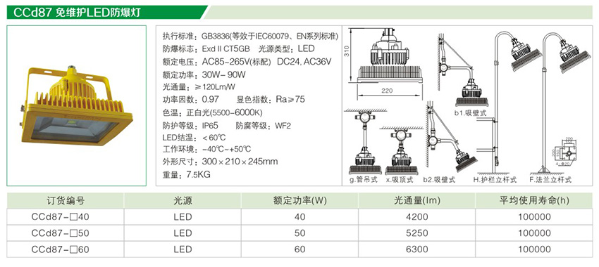 LED防爆灯（CCd87免维护）